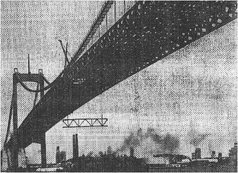 walt whitman bridge bethlehem steel philadelphia 1957 trusses roadway shows last